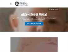 Tablet Screenshot of newwestmidwives.com